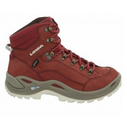 【LOWA 德國】女版 防水透氣GORE-TEX 中筒登山鞋 RENEGADE GTX MID 椒紅 320945-0331