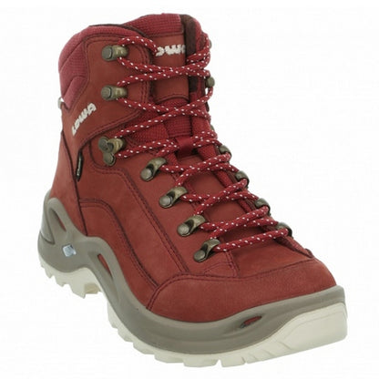 【LOWA 德國】女版 防水透氣GORE-TEX 中筒登山鞋 RENEGADE GTX MID 椒紅 320945-0331