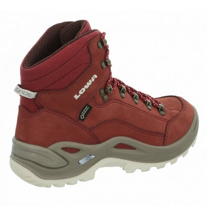 【LOWA 德國】女版 防水透氣GORE-TEX 中筒登山鞋 RENEGADE GTX MID 椒紅 320945-0331