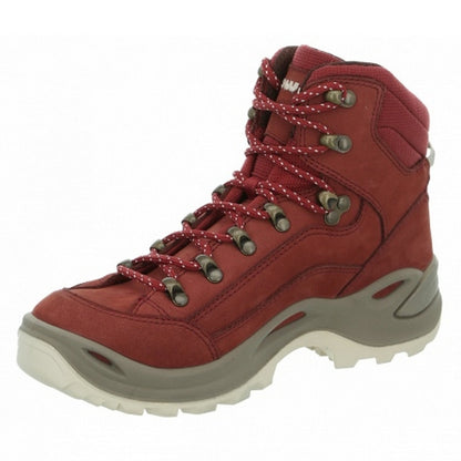 【LOWA 德國】女版 防水透氣GORE-TEX 中筒登山鞋 RENEGADE GTX MID 椒紅 320945-0331