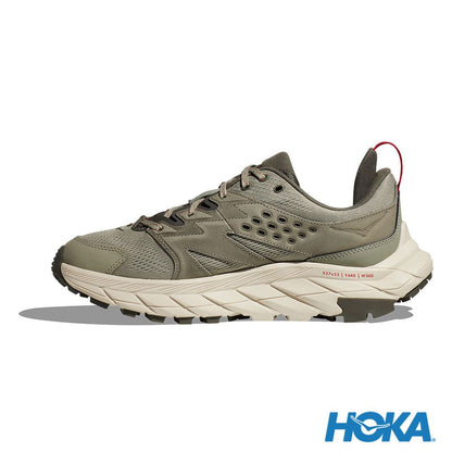 HOKA 男 Anacapa Breeze Low 健行鞋 綠/燕麥奶色 1127920BYT