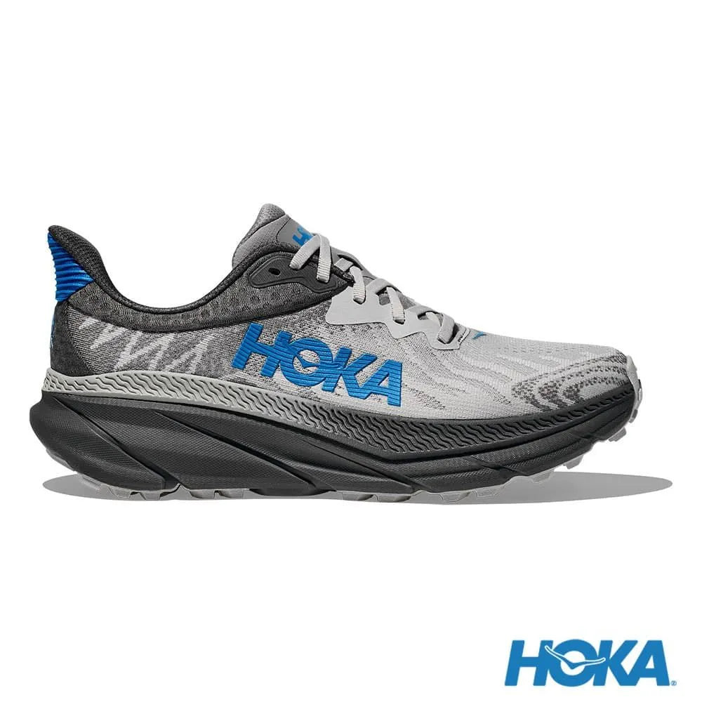 HOKA 男 Challenger 7 寬楦 全地形鞋 灰/HOKA藍 1134499OHK