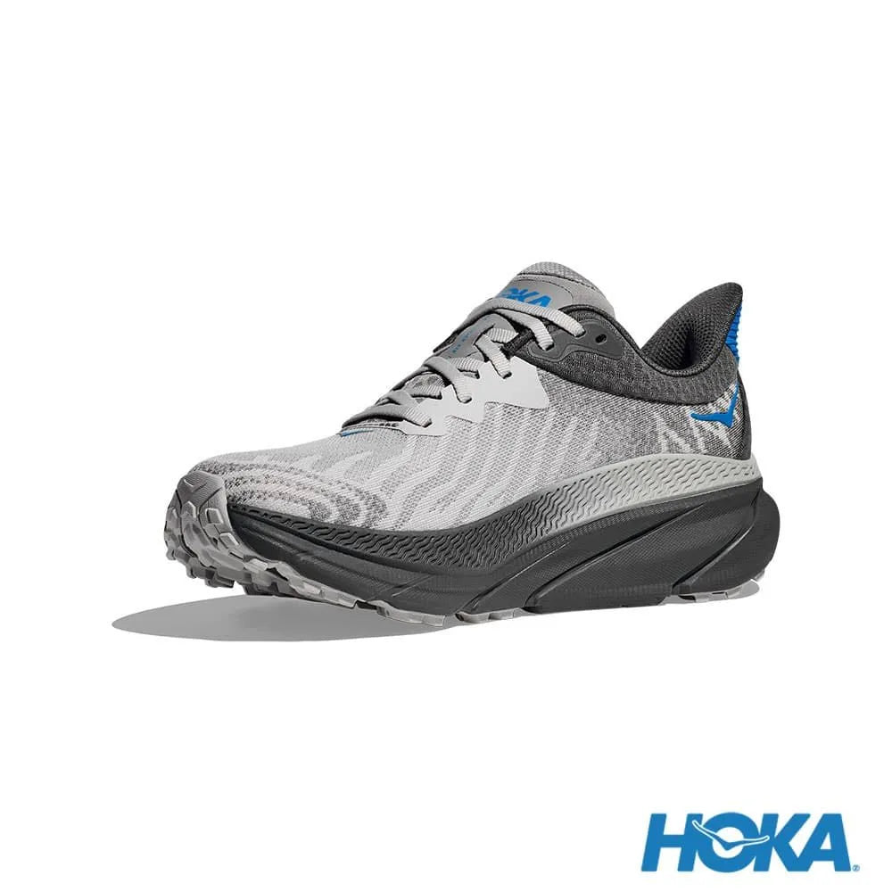 HOKA 男 Challenger 7 寬楦 全地形鞋 灰/HOKA藍 1134499OHK