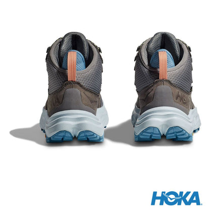 HOKA 女 Anacapa 2 MID GTX 防水登山鞋 太空灰/迷幻藍 1142831ATRL