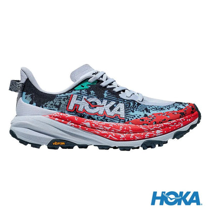 HOKA 男 Speedgoat 6 越野鞋 海鷗灰/暴雨藍 1147791GKS