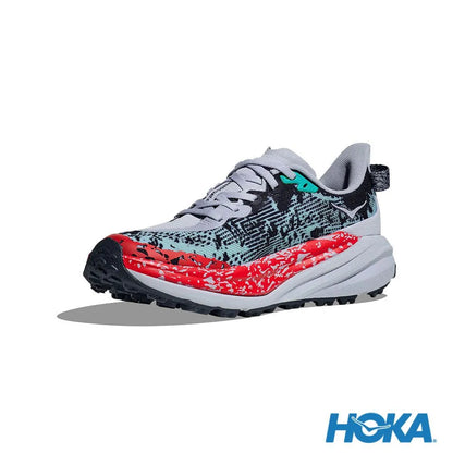 HOKA 男 Speedgoat 6 越野鞋 海鷗灰/暴雨藍 1147791GKS