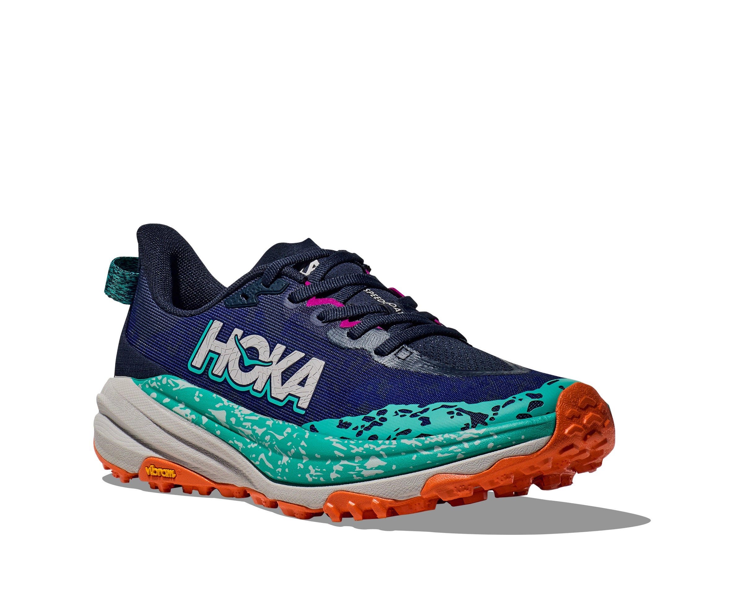 HOKA Speedgoat 6 Wide 女 野跑鞋 寬楦 海軍藍/紫紅 1147832VYM