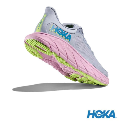 HOKA 女 Arahi 7 寬楦 路跑鞋 海鷗灰/粉色 1147890GLP