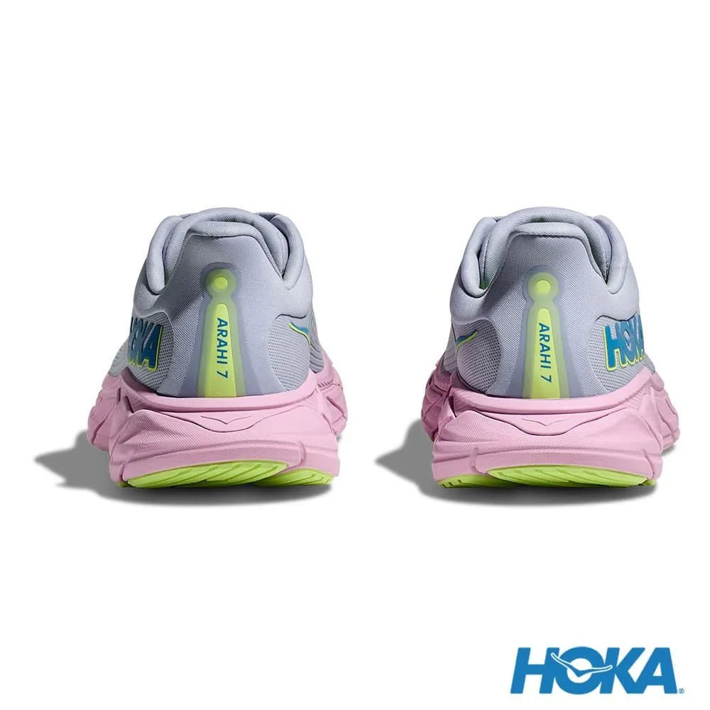 HOKA 女 Arahi 7 寬楦 路跑鞋 海鷗灰/粉色 1147890GLP