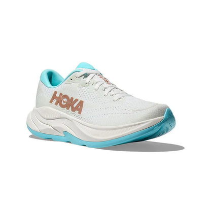 HOKA 女 Rincon 4 寬楦 路跑鞋 霜白色/玫瑰金 HO1155133FTRS