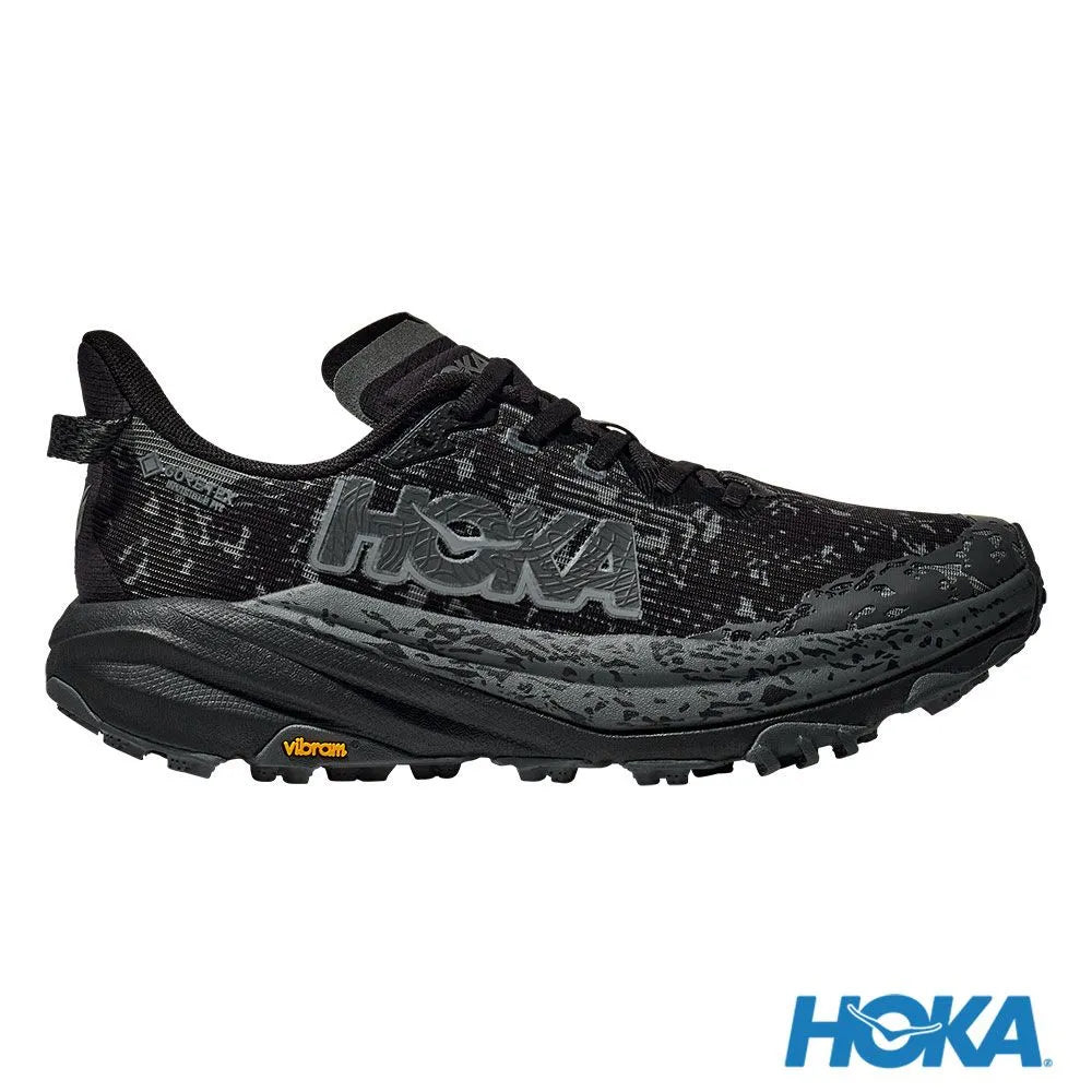 HOKA 女 Speedgoat 6 Goretex 寬楦 健行鞋 黑/灰黑 1155771BCKT