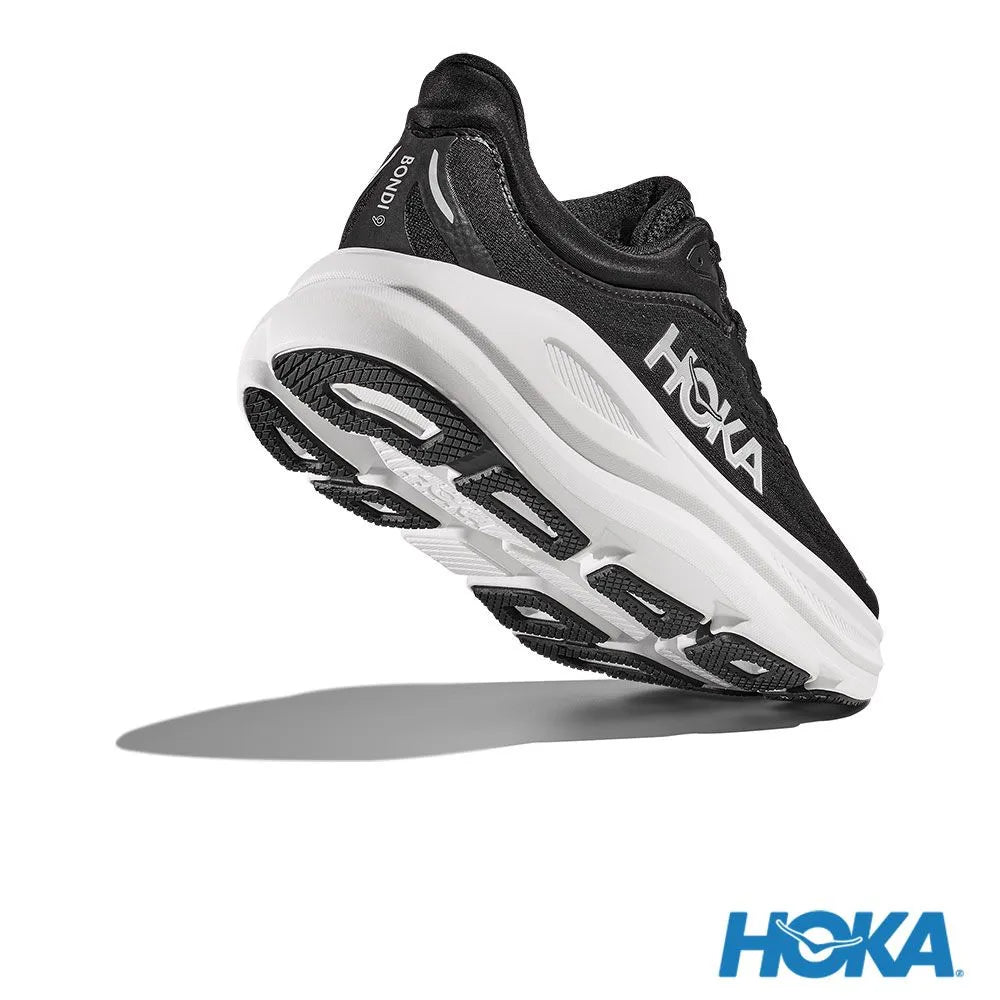 HOKA 男 Bondi 9 寬楦 路跑鞋 黑/白 HO1162013BWHT