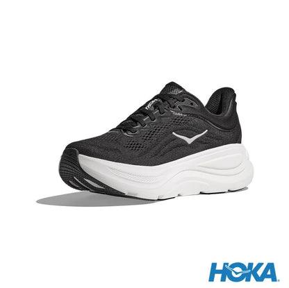 HOKA 女 Bondi 9 寬楦 路跑鞋 黑/白 1162014BWHT