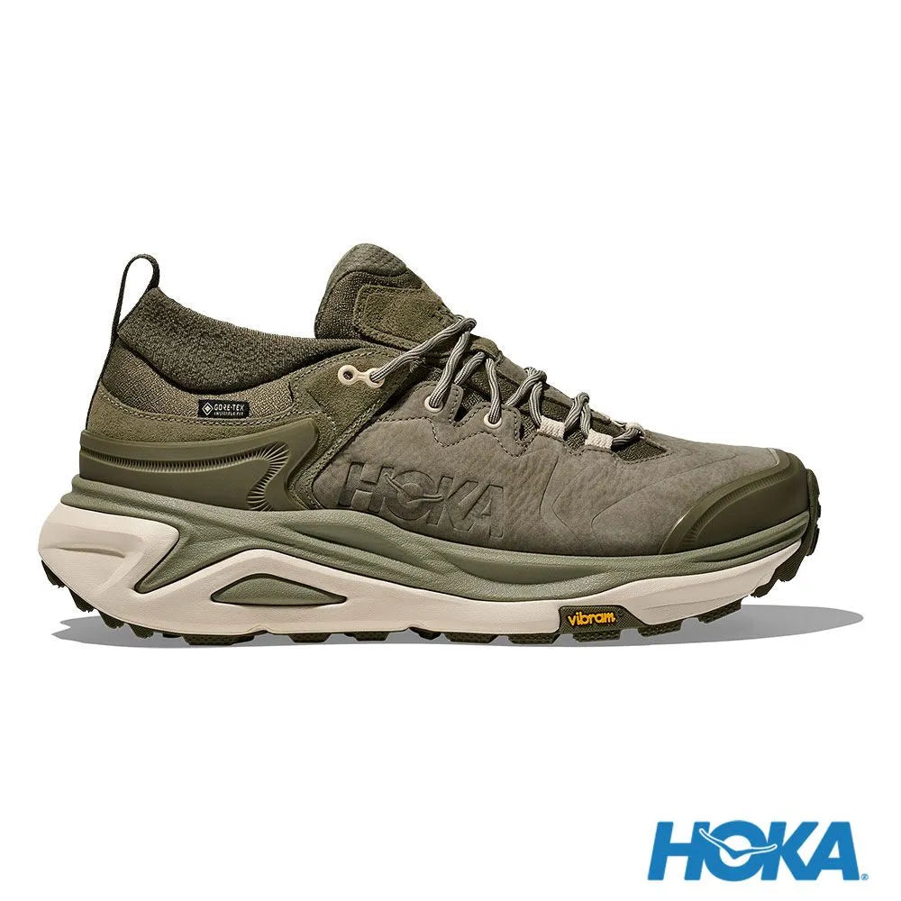 HOKA 男 Kaha 3 Low Goretex 登山鞋 尤加利綠/樺木 HO1162532EYP