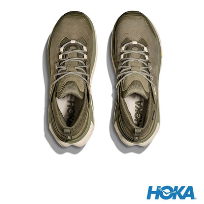 HOKA 男 Kaha 3 Low Goretex 登山鞋 尤加利綠/樺木 HO1162532EYP