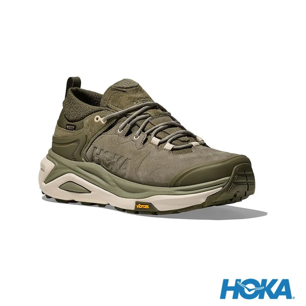 HOKA 男 Kaha 3 Low Goretex 登山鞋 尤加利綠/樺木 HO1162532EYP