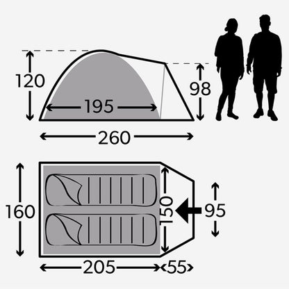 DOMETIC kampa 輕便式露營帳篷 Brighton 2