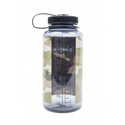 【Nalgene】1000cc寬嘴水壼 灰黑迷彩 682023-0014