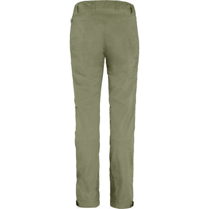 【小狐狸 Fjallraven】Abisko Lite Trekking Trousers 拼接彈性長褲 女 淺橄欖 89583 622