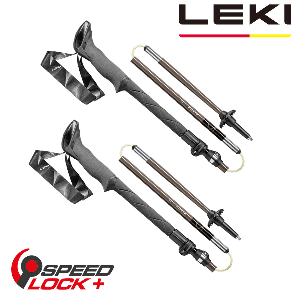 LEKI Makalu FX TA 長泡棉握把 ELD 快速扣鋁合金折疊登山杖 一對含收納袋  65220751