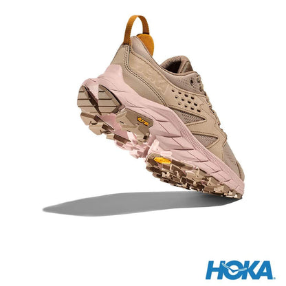 HOKA 女 Anacapa Breeze Low 健行鞋 牛津卡其/桃子粉 1127921OTP