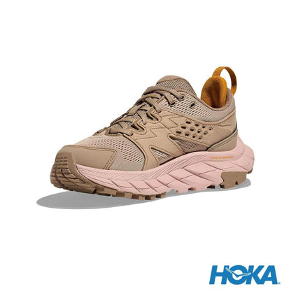 HOKA 女 Anacapa Breeze Low 健行鞋 牛津卡其/桃子粉 1127921OTP