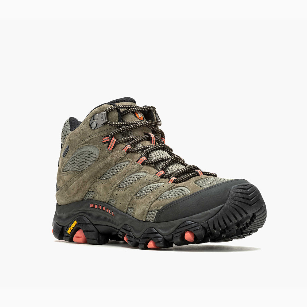 Merrell 女 MOAB 3 MID GTX 登山健行鞋 橄欖綠 J036310