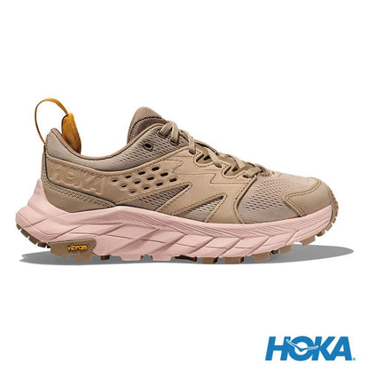 HOKA 女 Anacapa Breeze Low 健行鞋 牛津卡其/桃子粉 1127921OTP