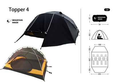 Mountain Hiker 巔峰4 Topper4 四人帳 贈防水地布