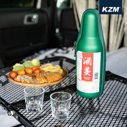 KZM 燒酒杯注酒器套組含保護套 K21T3K12