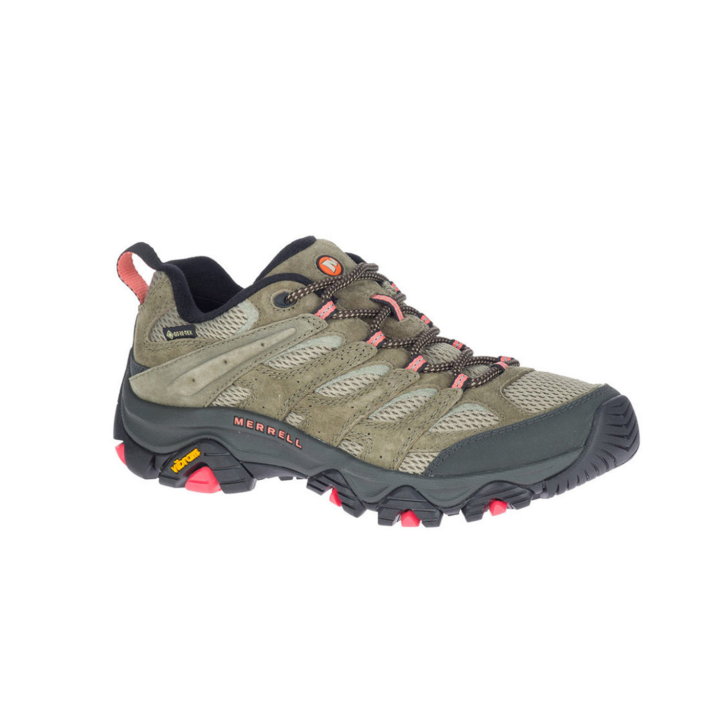 MERRELL MOAB 3 女 寬楦 GORE-TEX 多功能健行鞋 橄欖綠 J036322W