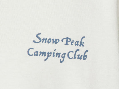 SnowPeak Camping Club T恤 湖水藍 TS-23AU002