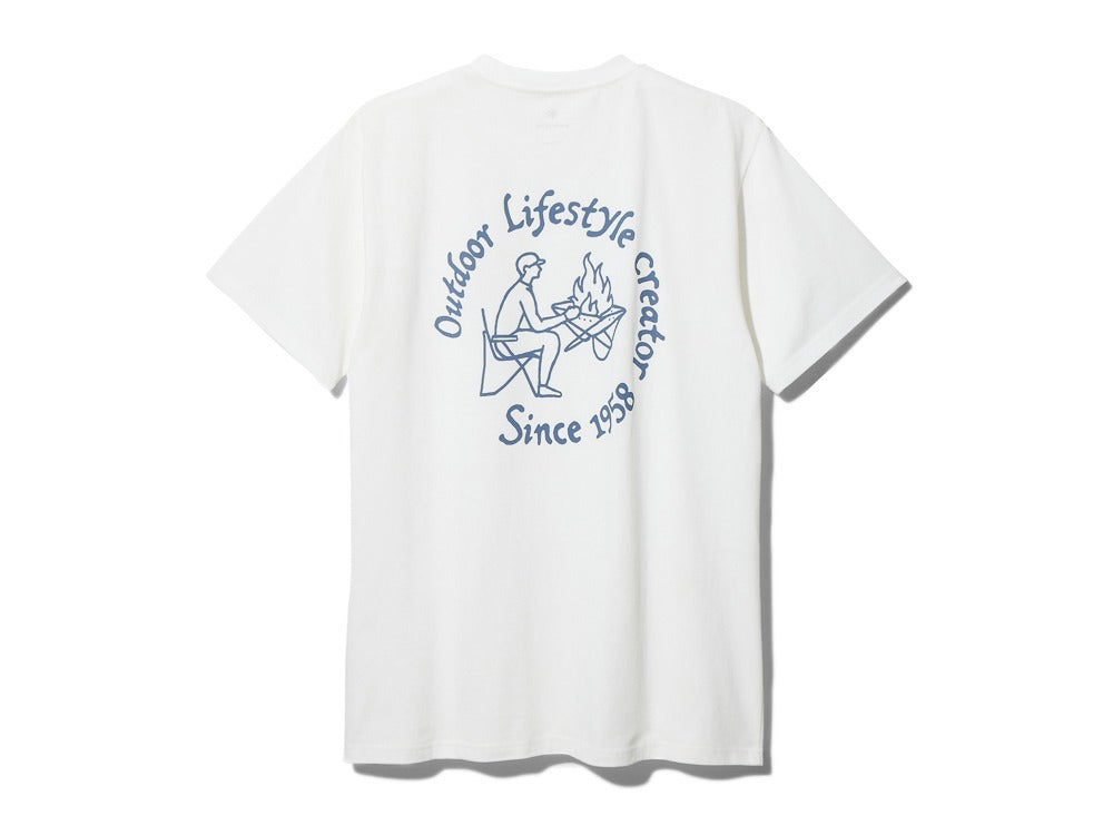 SnowPeak Camping club 短袖T恤 白色 TS-23SU002 WH