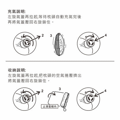 TiiTENT Morpheus 大力馬纖維布料 自動充氣枕 MPA-GR