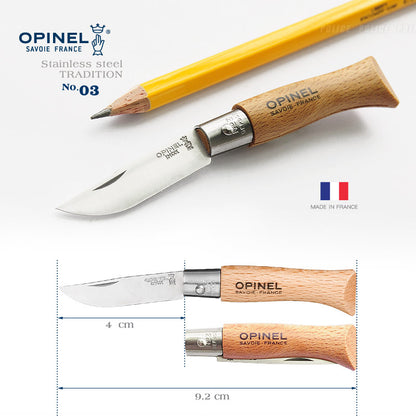 OPINEL Stainless 法國經典 櫸木柄不鏽鋼折刀