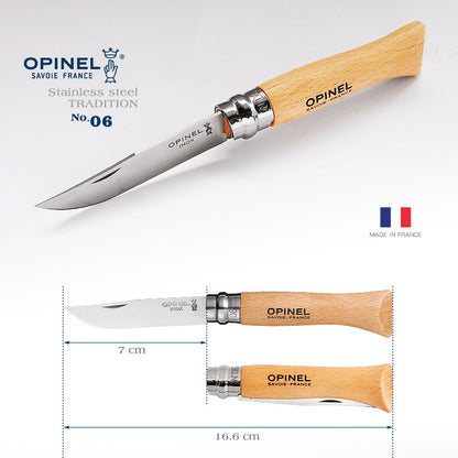 OPINEL Stainless 法國經典 櫸木柄不鏽鋼折刀