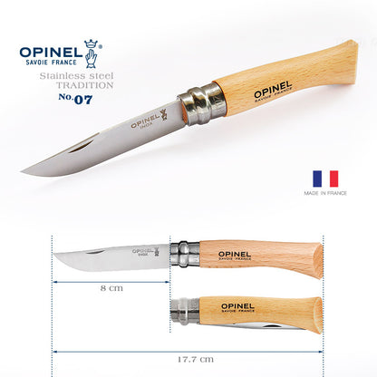 OPINEL Stainless 法國經典 櫸木柄不鏽鋼折刀