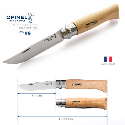 OPINEL Stainless 法國經典 櫸木柄不鏽鋼折刀