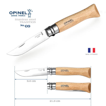 OPINEL Stainless 法國經典 櫸木柄不鏽鋼折刀