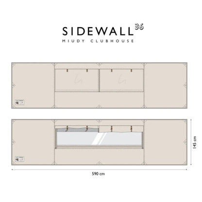 MIUDY T/C SIDEWALL 16/36 雪貂邊牆陣幕